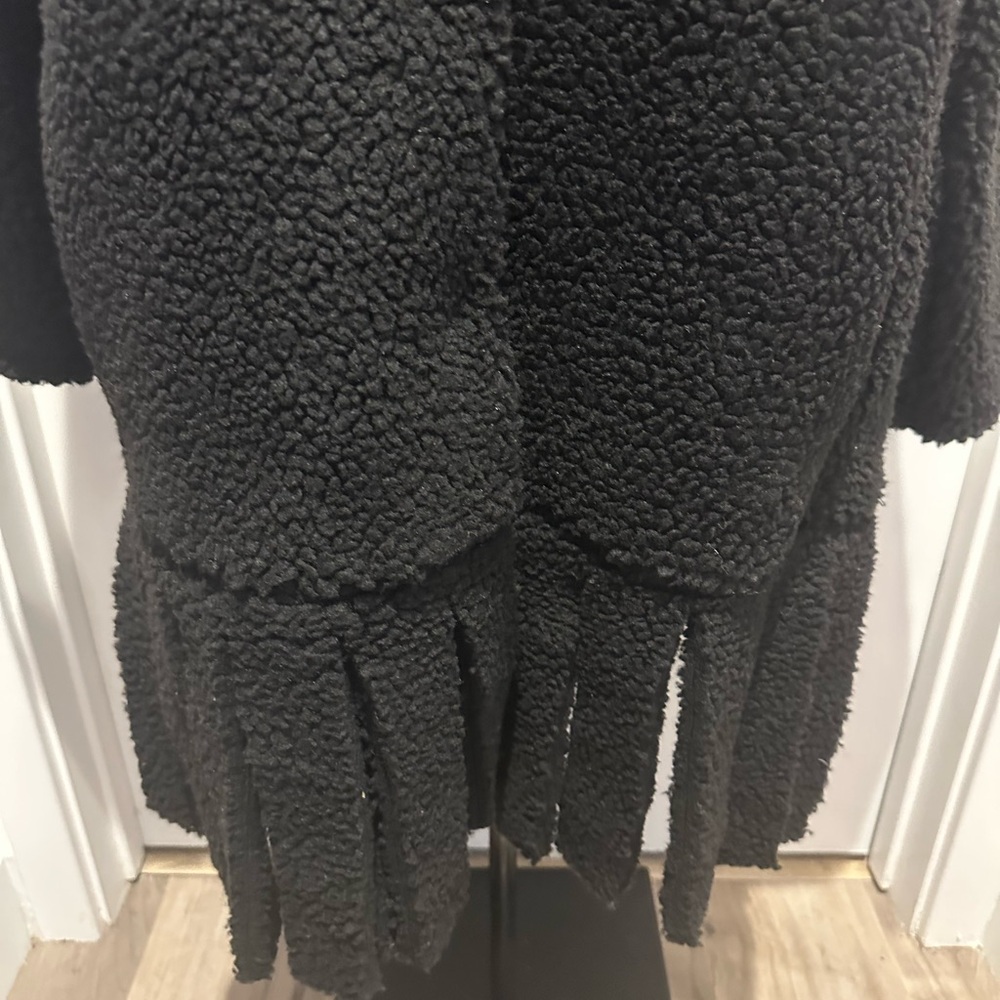 NWT Attitudes by Renee Global Illusions Sherpa Coat - Black (XL) - Picture 9 of 10
